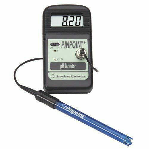 AMERICAN MARINE PINPOINT PH MONITOR + PROBE AND CALIBRATION FLUID