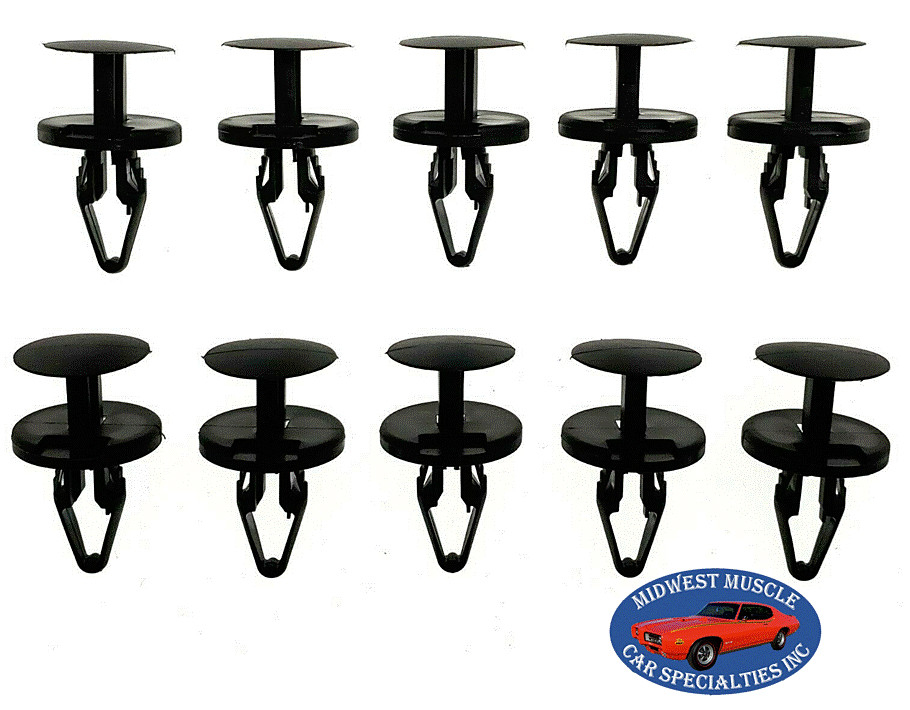 01-20 GM Fender Wheel Well Liner Splash Shield Trim Push Retainer Clips 10pc VR