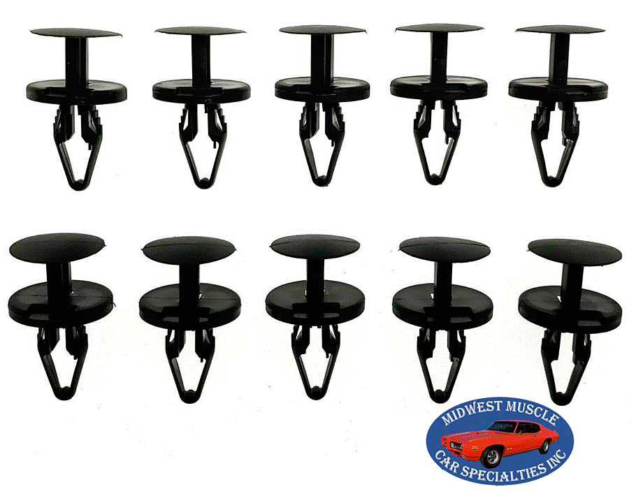 01-20 GM Fender Wheel Well Liner Splash Shield Trim Push Retainer Clips 10pc VR