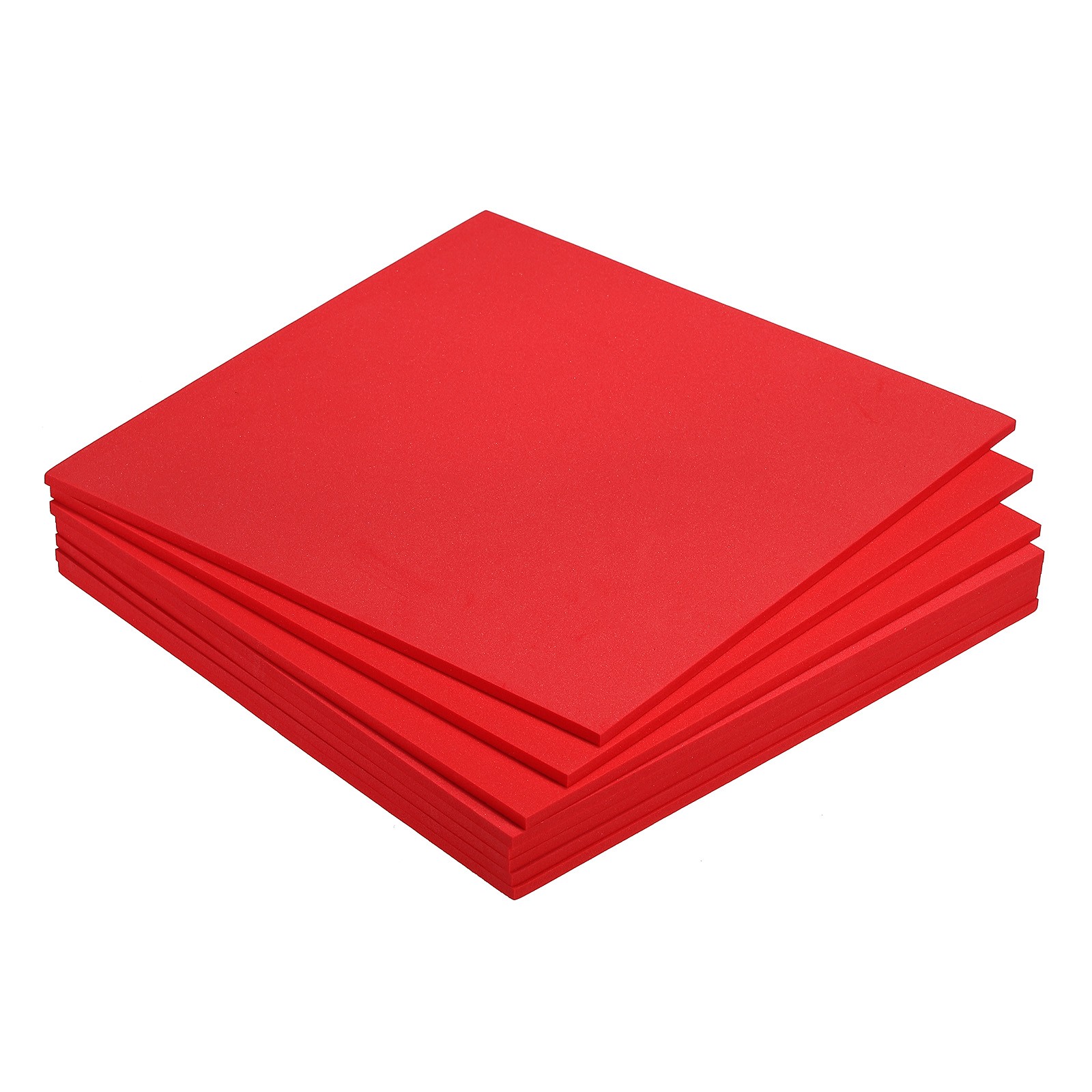 EVA Foam Sheets Red 9.8 Inch x 9.8 Inch 5mm Thick Crafts Foam Sheets Pack of 8