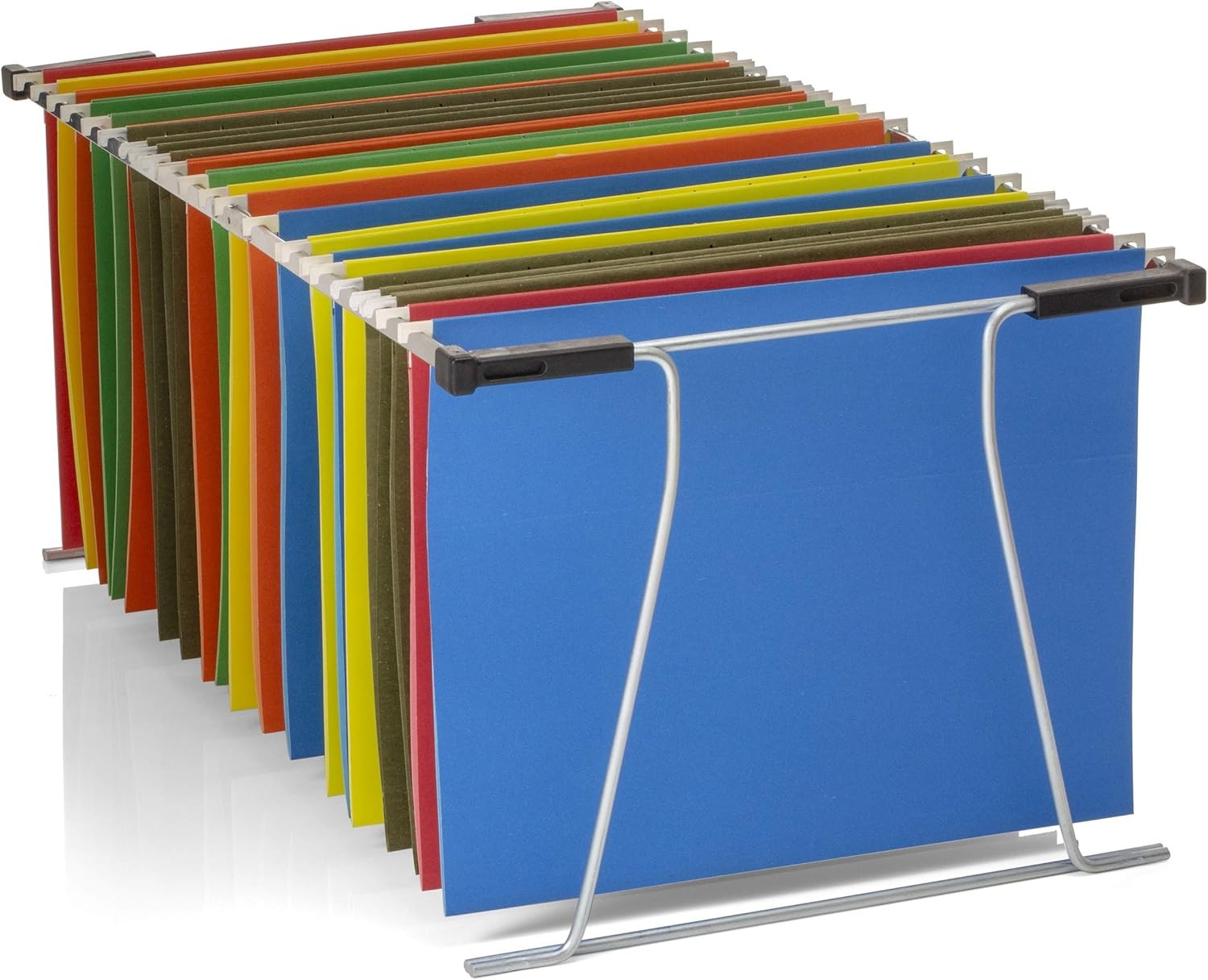 Universal Hanging File Frame, Letter and Legal Size, Rails 24 to 27, Steel, 1