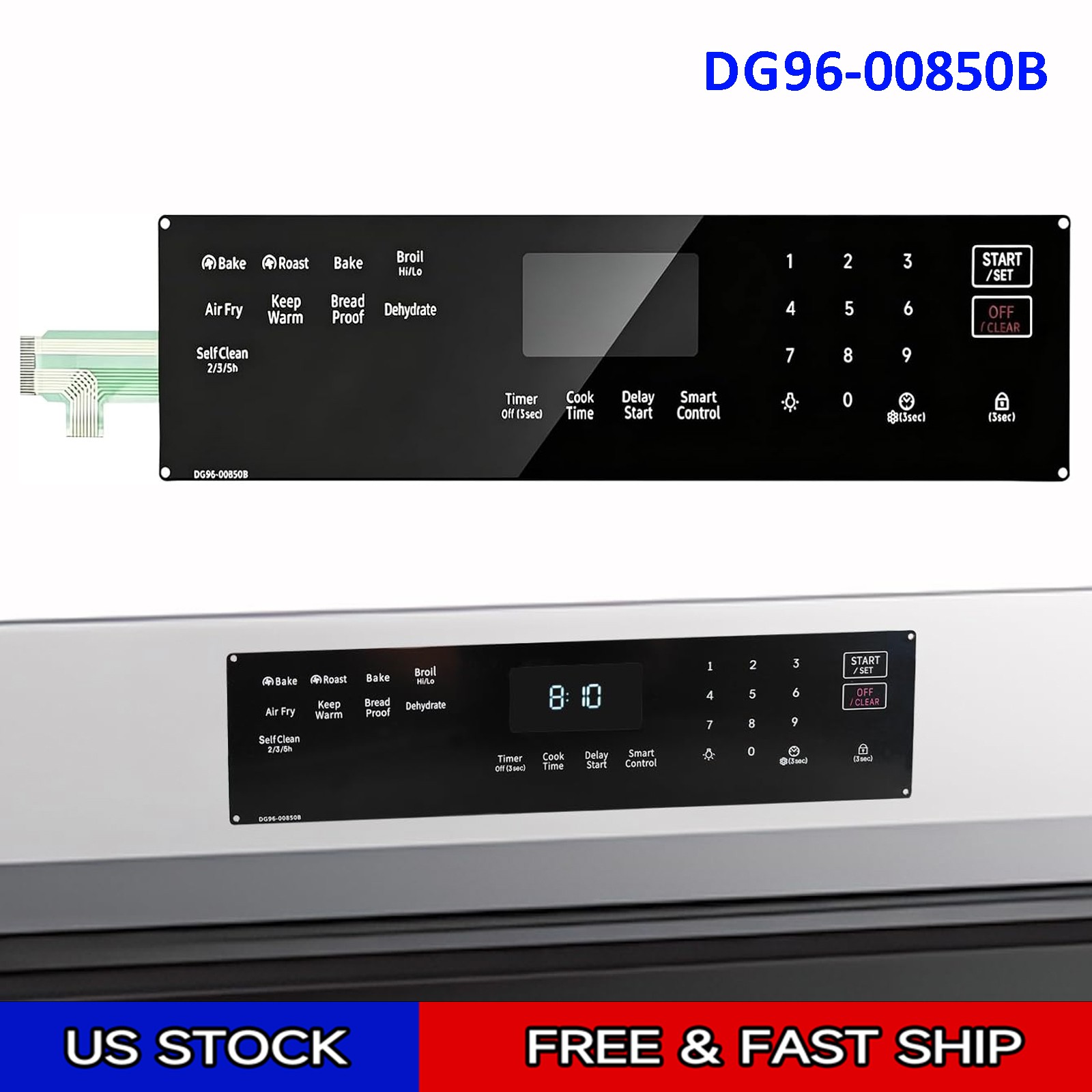 DG96-00850B Touchpad Assembly for Samsung NX60A6511SB/AA NX60A6511SB/AA-00