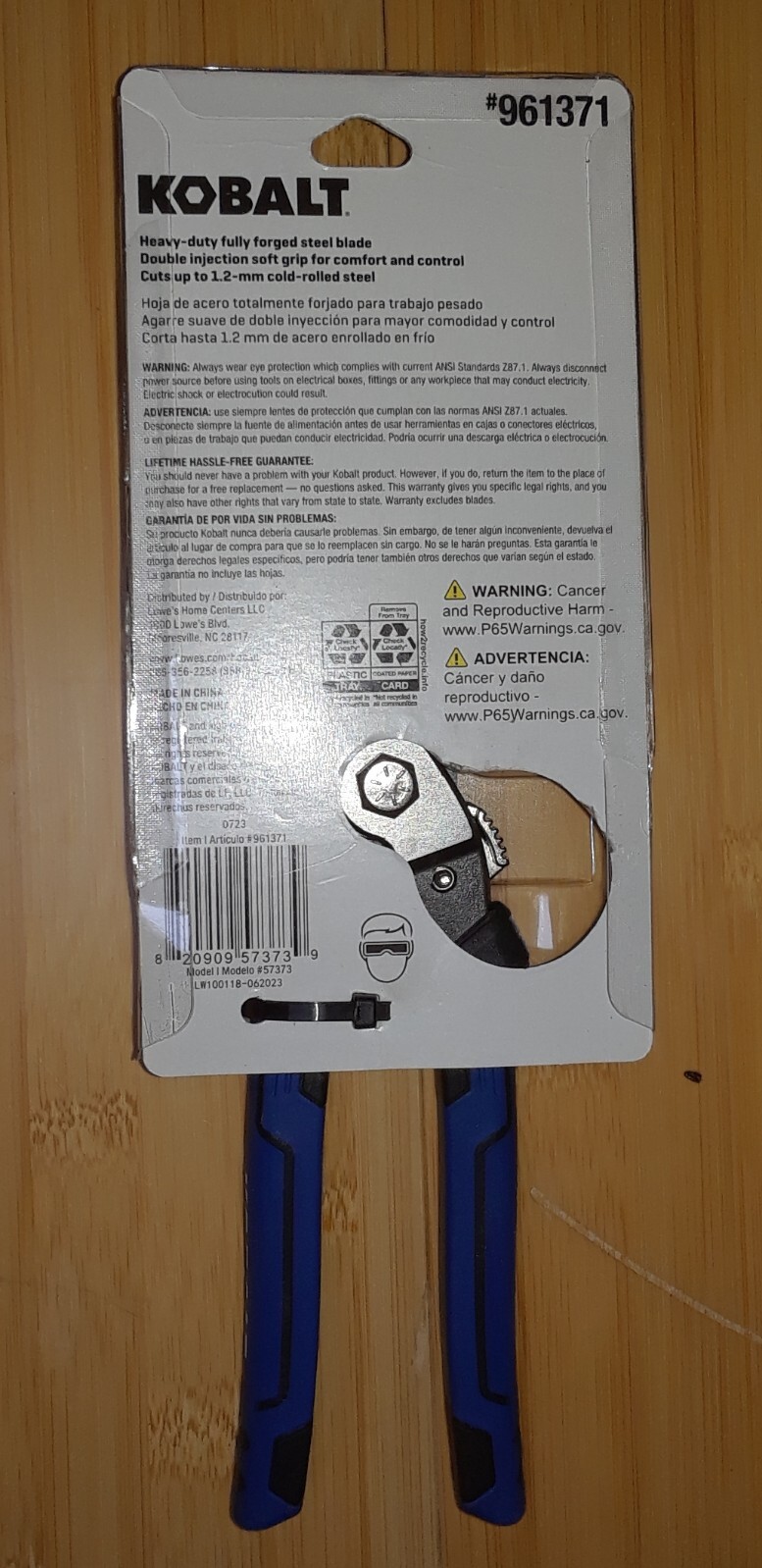 New Kobalt Heavy-Duty Shears 8 in Hot Forged Steel Blade. Model #57373, #961371