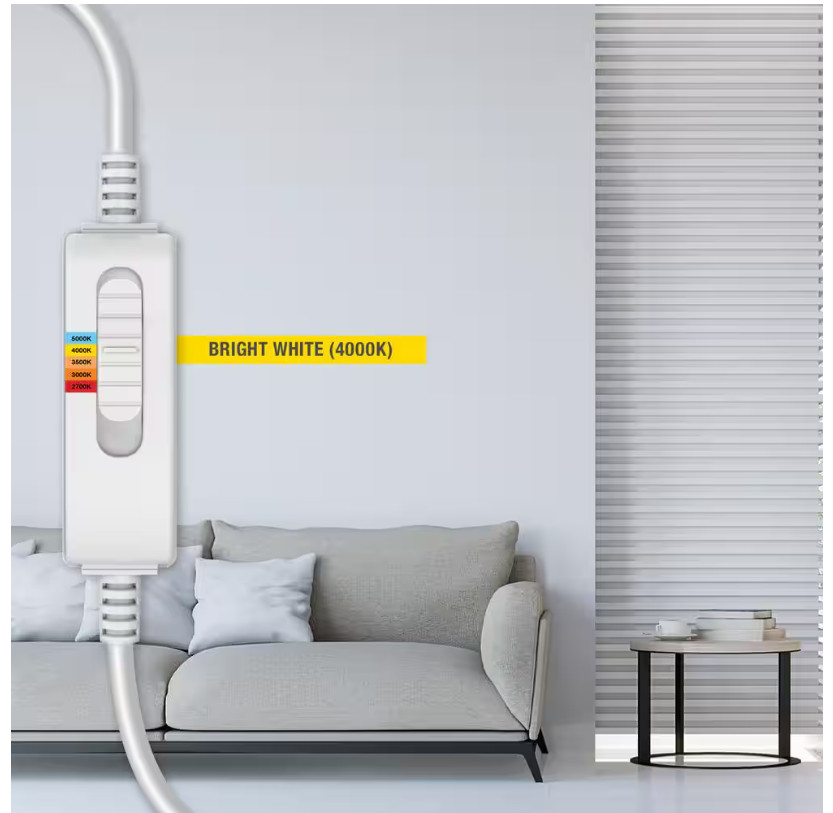 CE Directional Integrated LED 6 in Round Adj Color Temp Canless Recessed Light