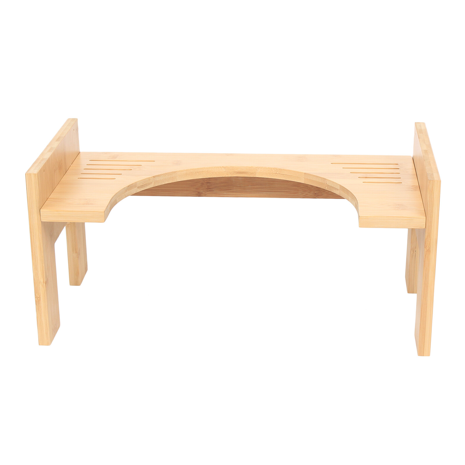 Bamboo Adjustable Toilet Stool, 7-9 Inches Bamboo Potty Stool, Poop Stool