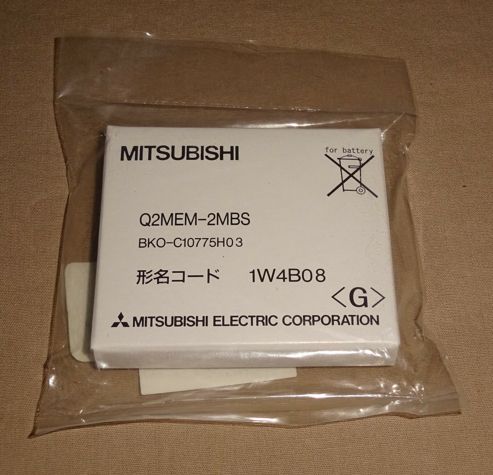 Mitsubishi Q2MEM-2MBS Sram Memory Card Q2MEM2MBS 2 MB NEW