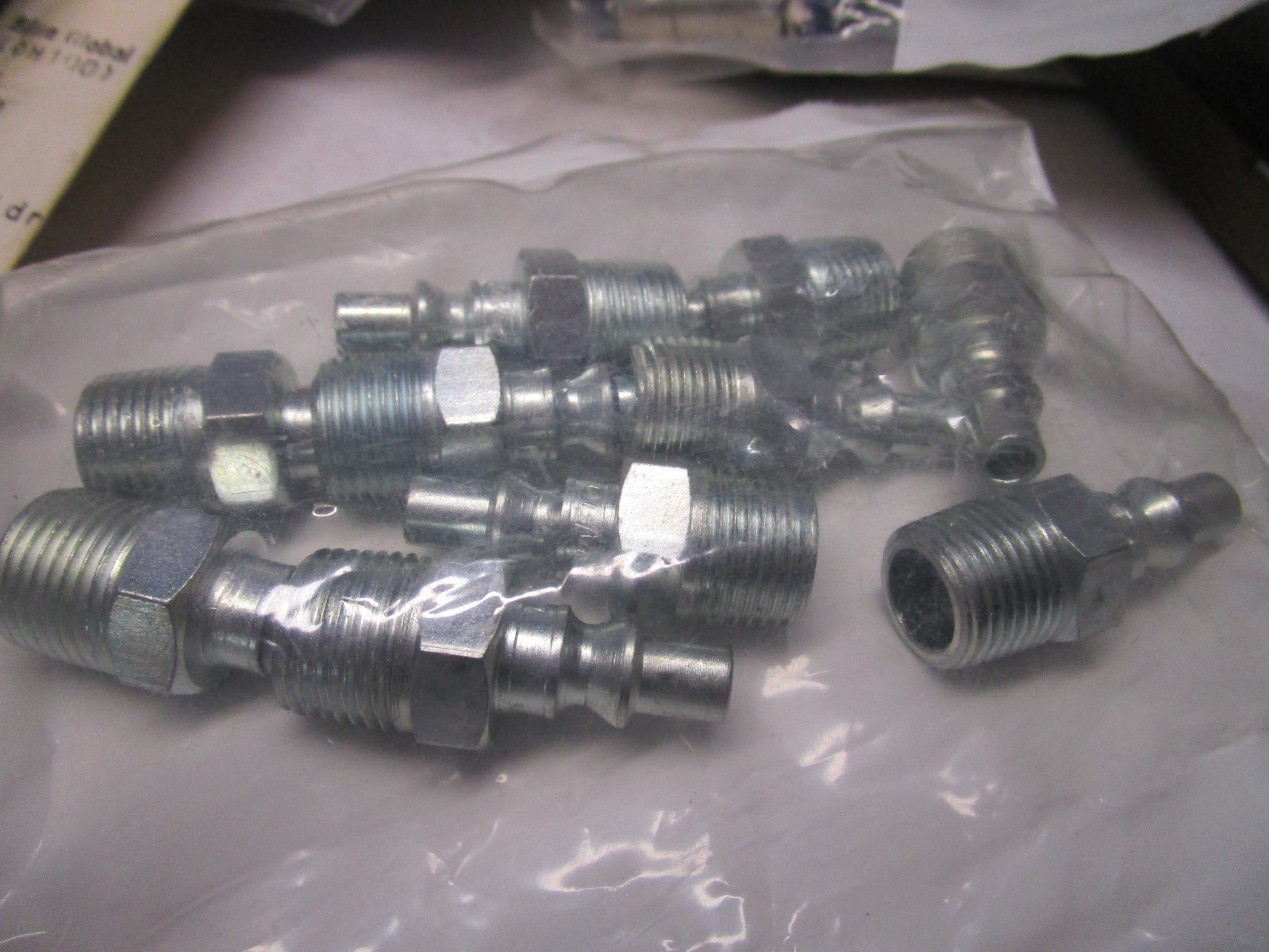 1/4" x 3/8"NPT Male Steel Aro Plug QTY 9