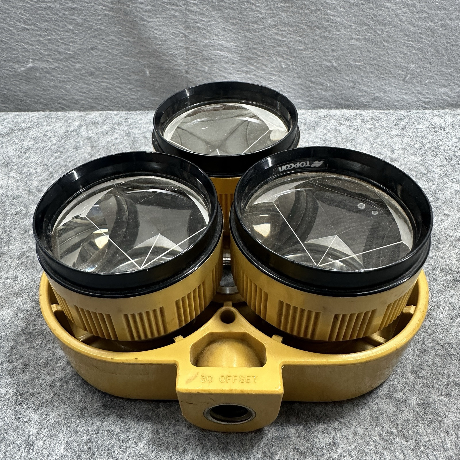 TOPCON 3 Triple Prism Tribrach Set of 3 Omni Survey Equipment Total Station