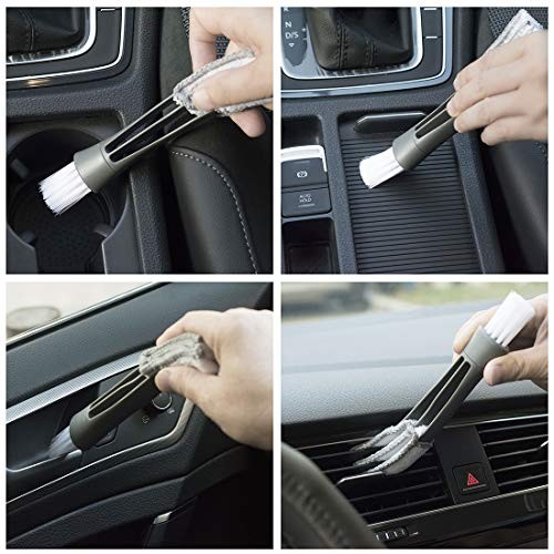 (3 Pack) Microfiber Car Duster Exterior Scratch Free, Extendable Medium Blue
