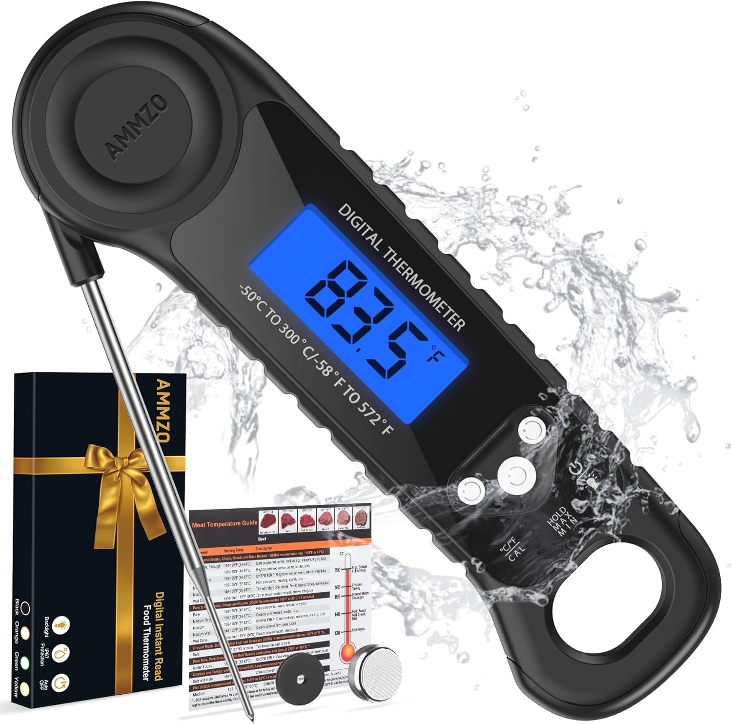 Instant Read Digital Meat Thermometer Kitchen Cooking Temperature Tool