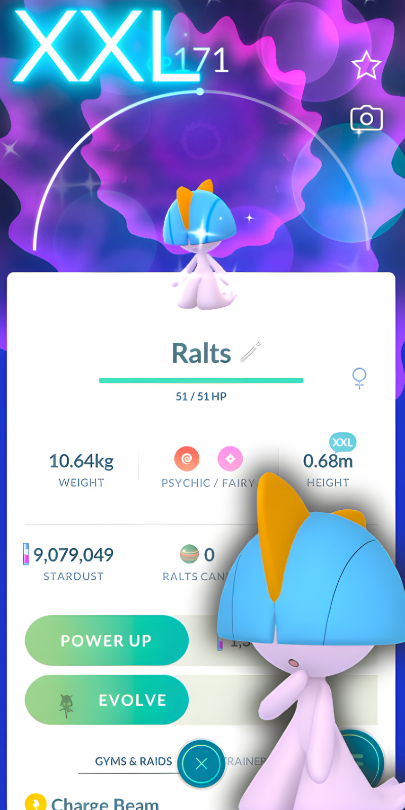 Shiny Ralts XXL Male or Female | Tr-de Go ✨