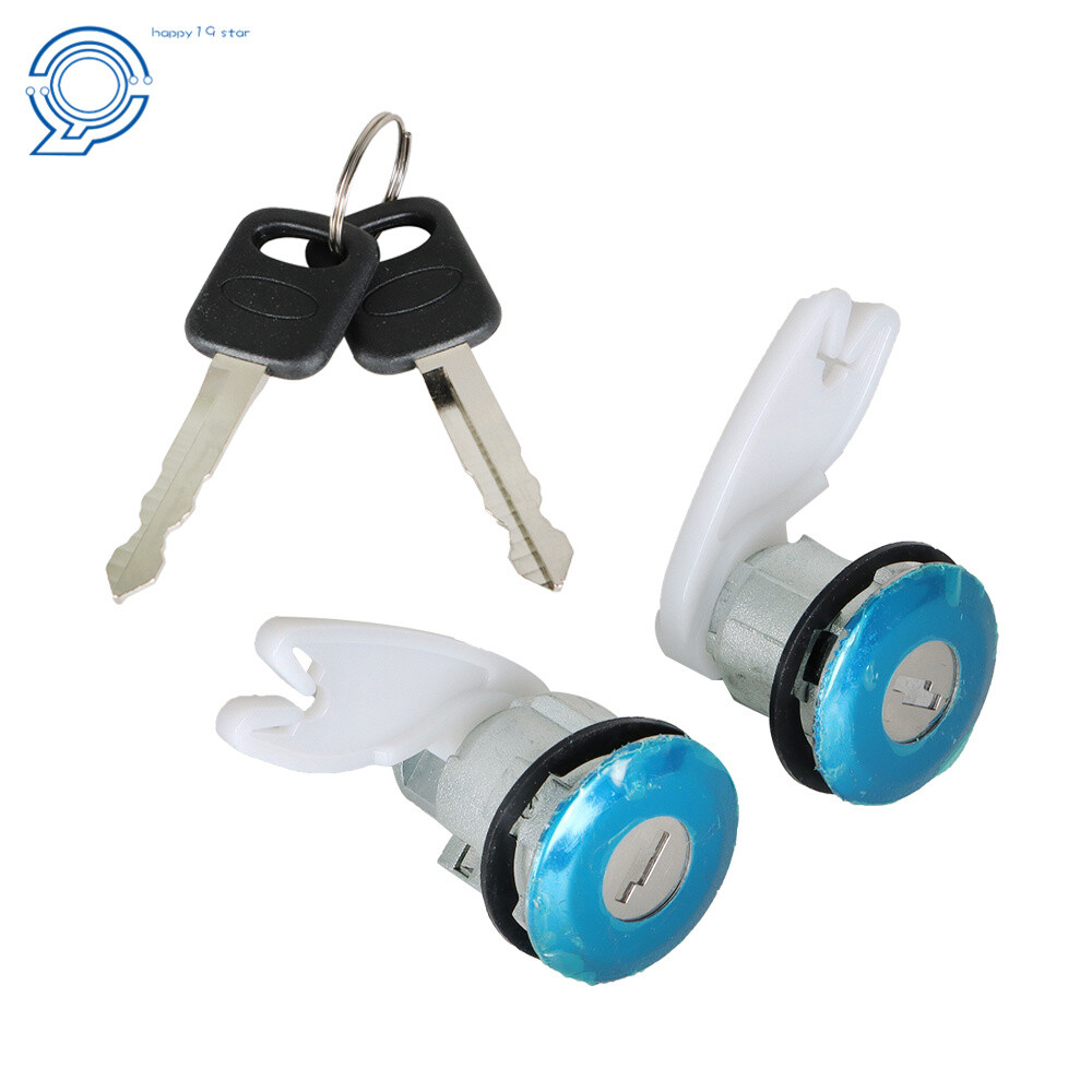 Set of 2 Door Lock Cylinder & Keys for 92 & UP Ford Truck Explorer Ranger
