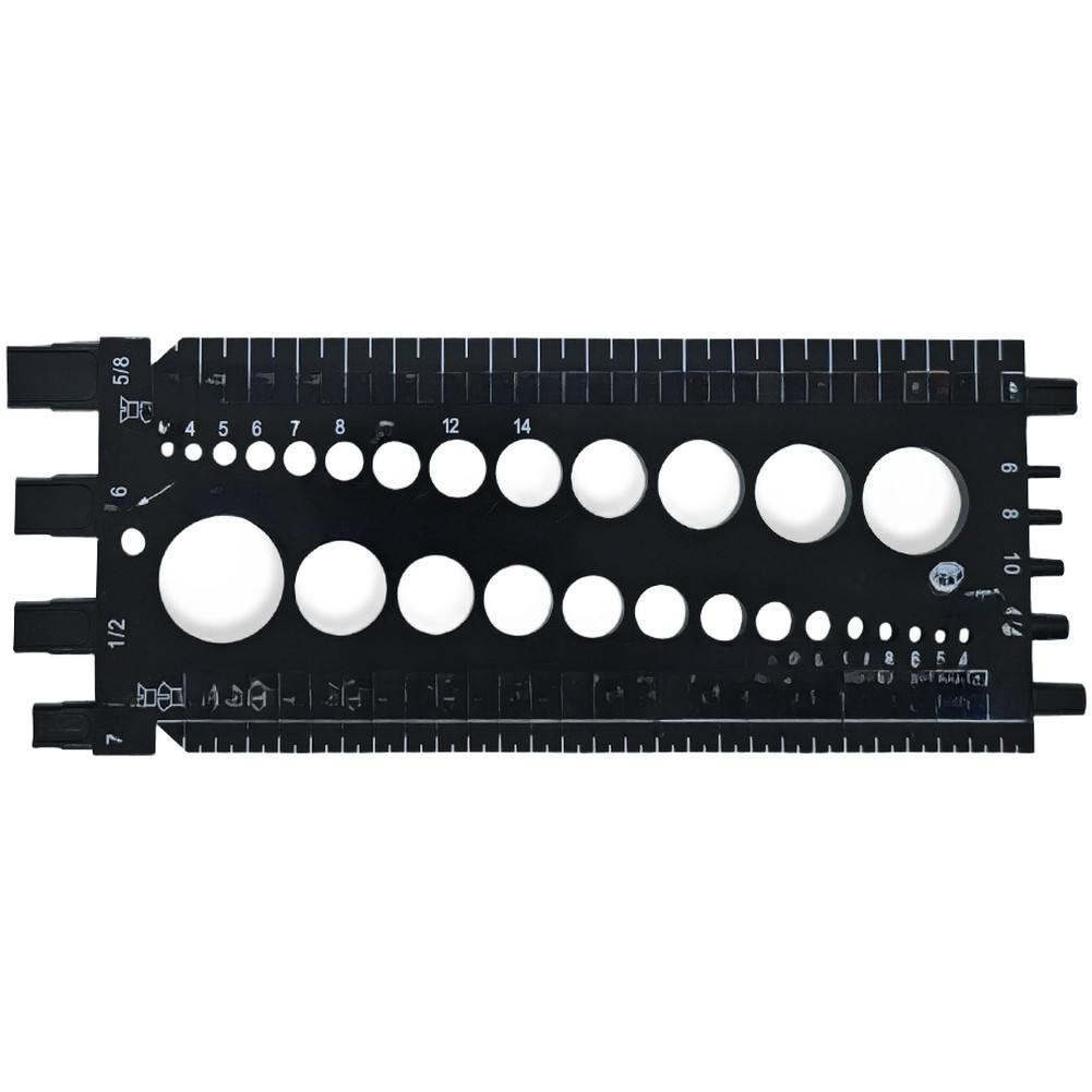 Thread Pitch Gauge Metric Measure Tool Dual Measuring System Plastic Body