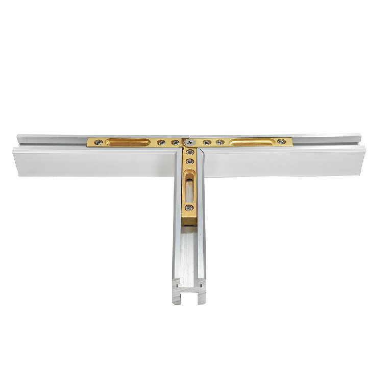CRL BHC373T Brass Adjustable 'T' Bracket for the Deluxe Header Kit