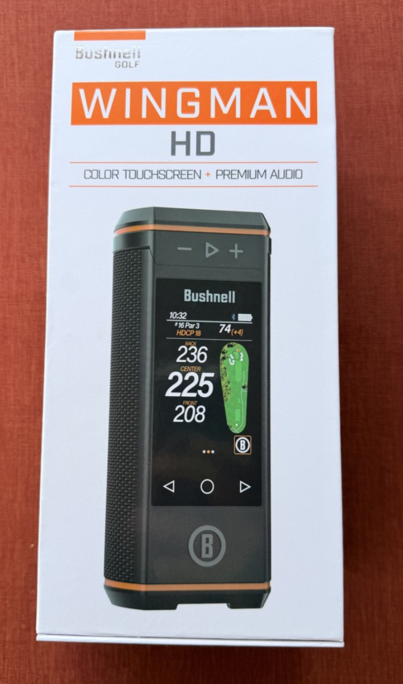 Bushnell Golf GPS Magnetic Wingman HD Slope Color Touchscreen Bluetooth Speaker