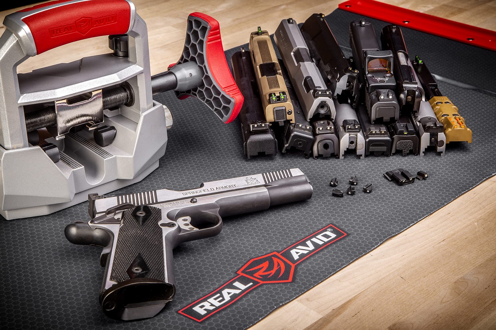 Real Avid Master Sight Pusher | Front and Rear Sight Pusher Tool for Handguns