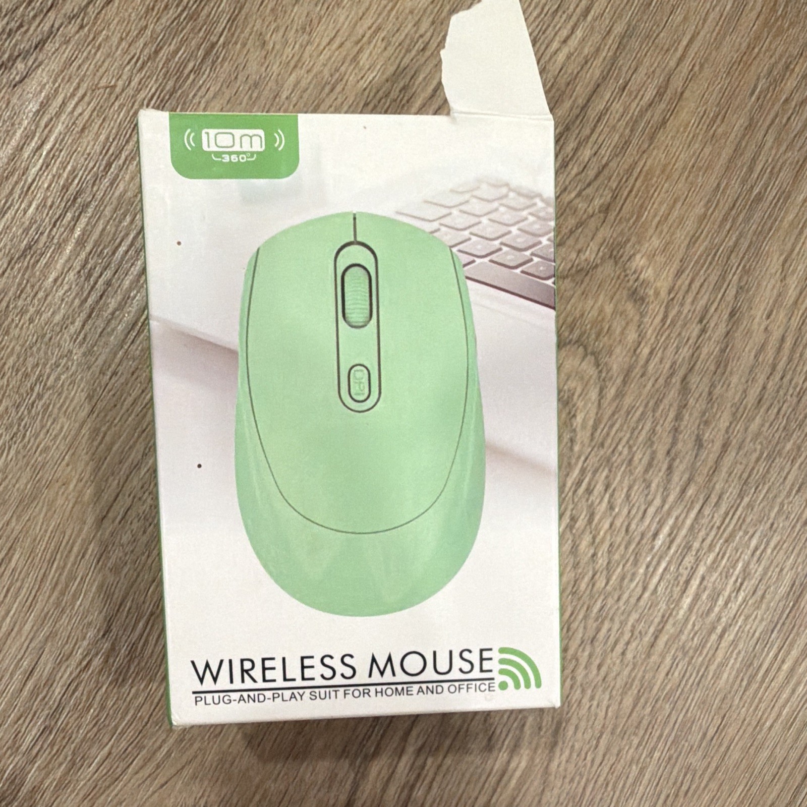 Rechargeable Wireless Bluetooth Optical Mouse 1600 DPI 3-Button White