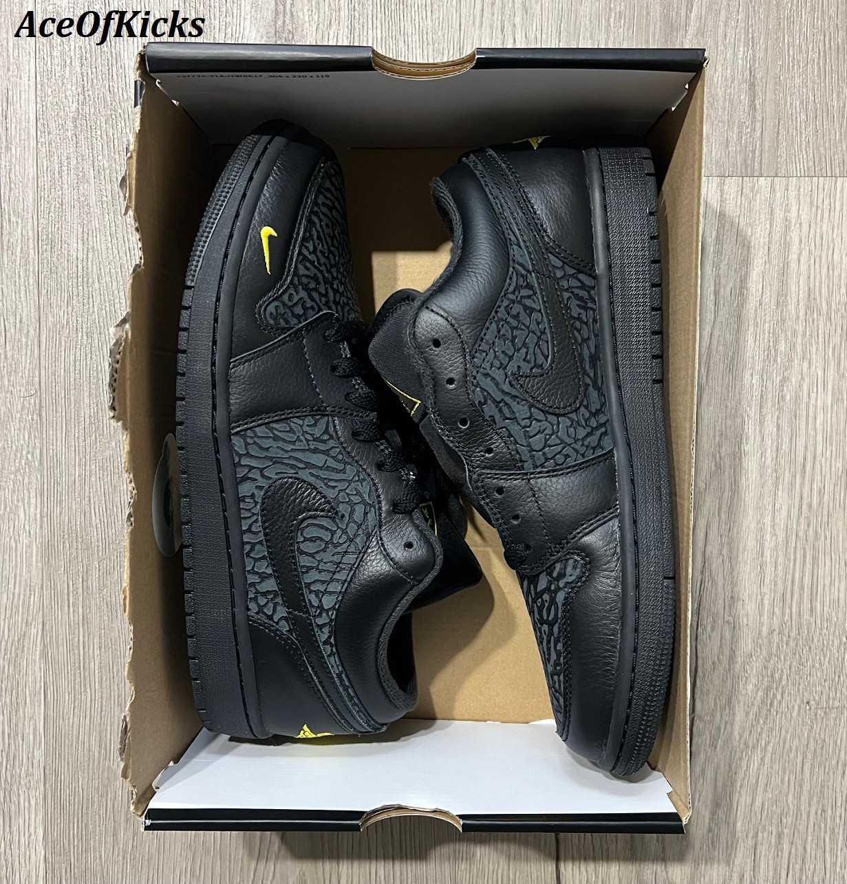 Nike Air Jordan 1 Low SE Black Tour Yellow SZ 9-12 Men's IM6568-010