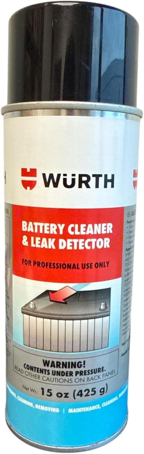 Wurth Battery Cleaner & Leak Detector 15 oz Aerosol 4-in-1 Battery Post Cleaner
