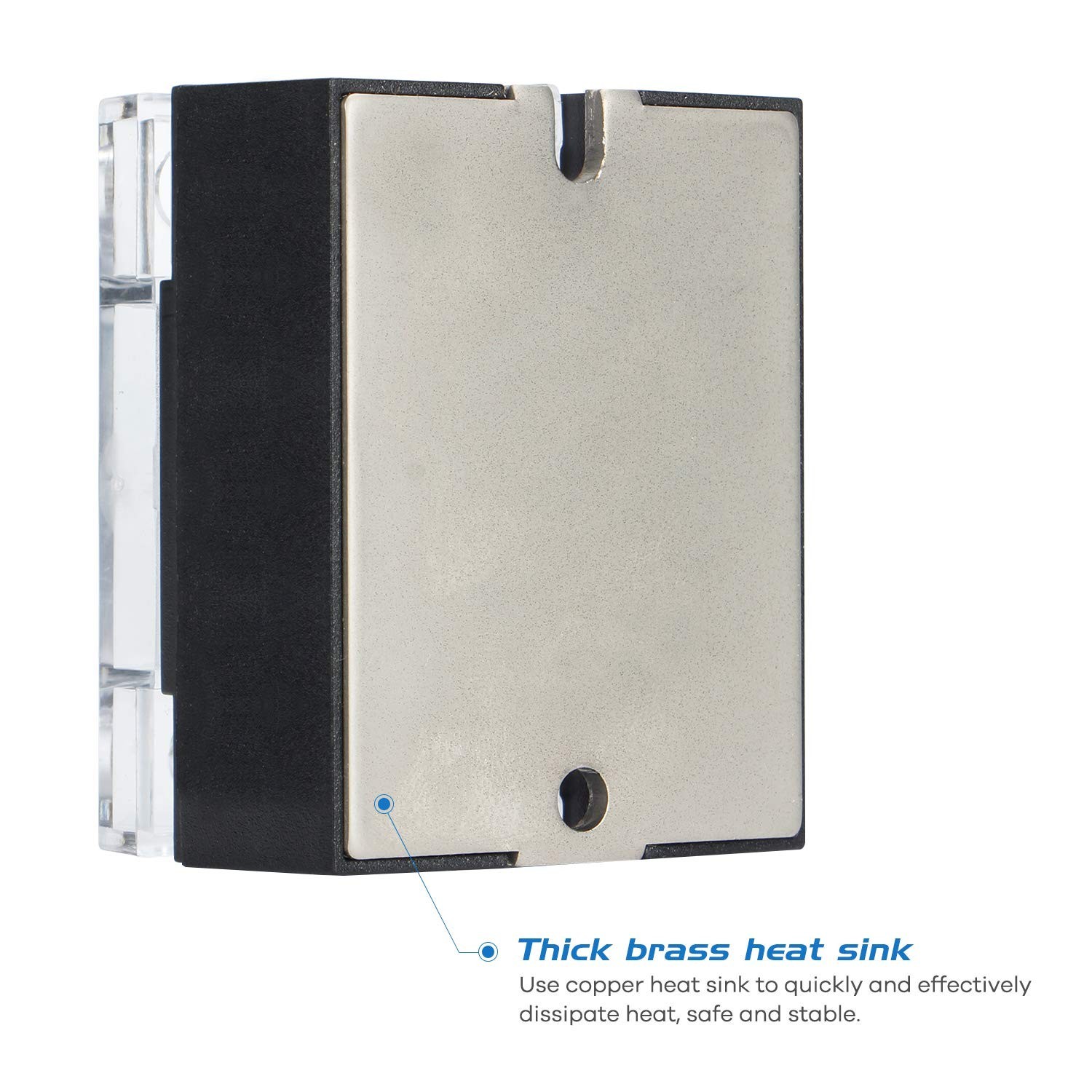 Solid State Relay SSR-40DA DC to AC 40A Din Rail Mount Switch No Spark