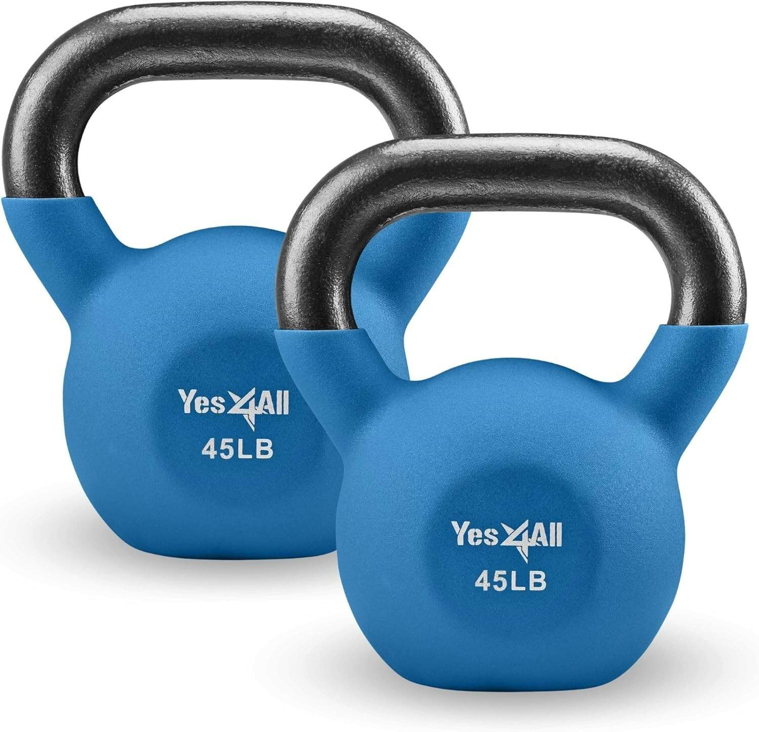 2X Kettlebell Pair Cast Iron Neoprene Kettlebell 5/10/15/20/25/30/35/40/45lbs US