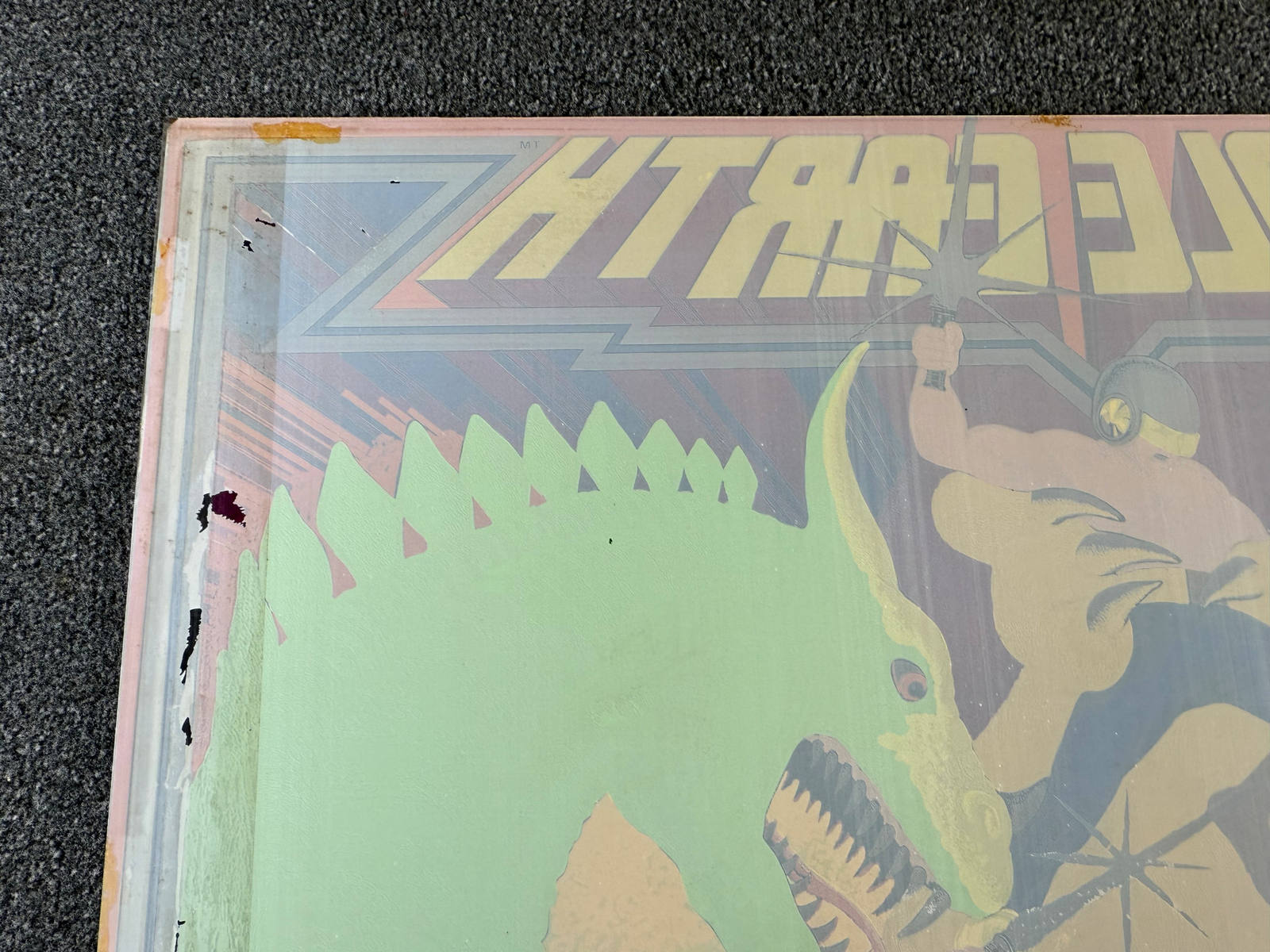 Atari Middle Earth Pinball Machine Game Backglass ORIGINAL