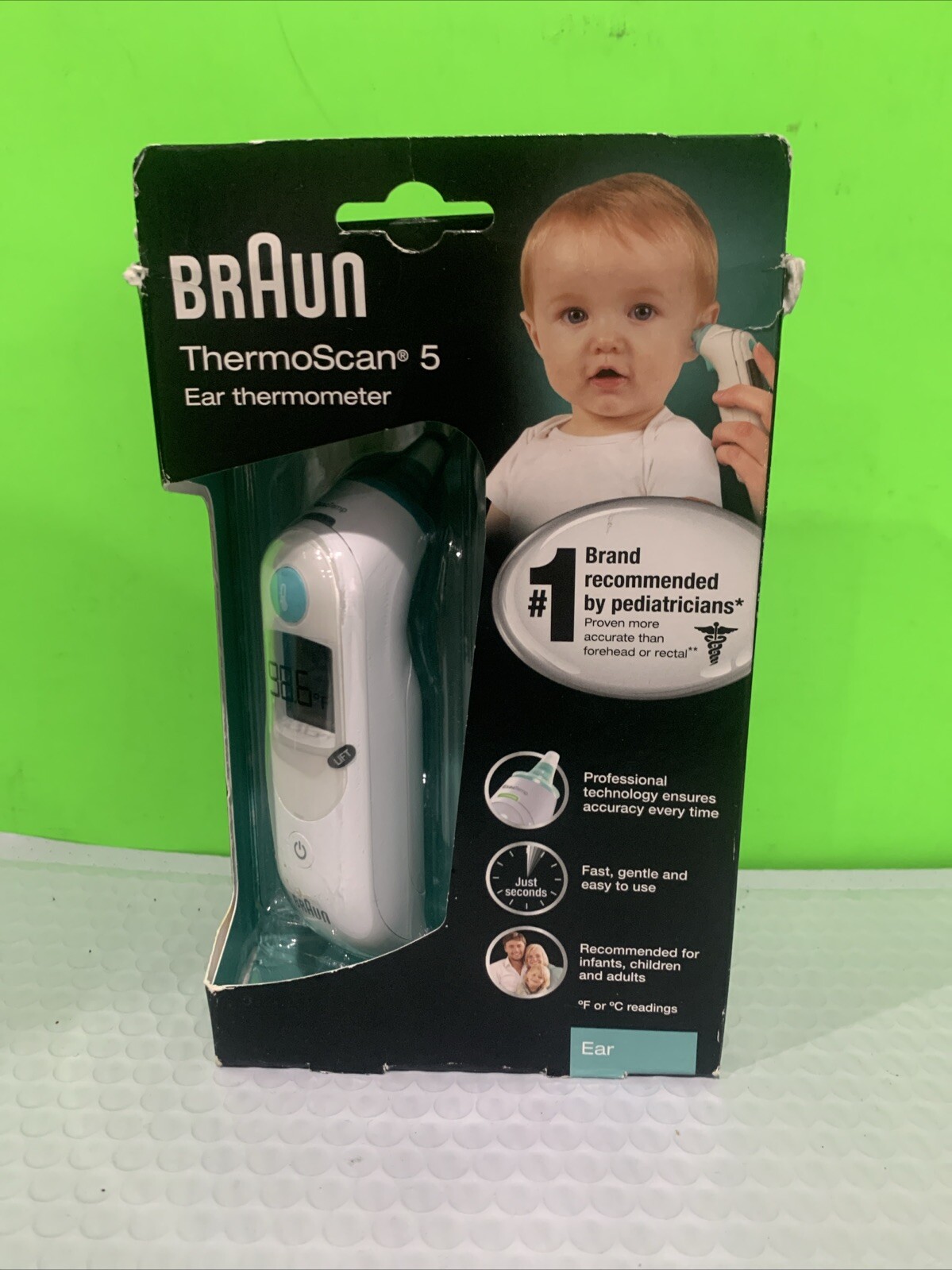 Braun ThermoScan 5 | Digital Ear Thermometer For Babies Kids Toddlers Adults