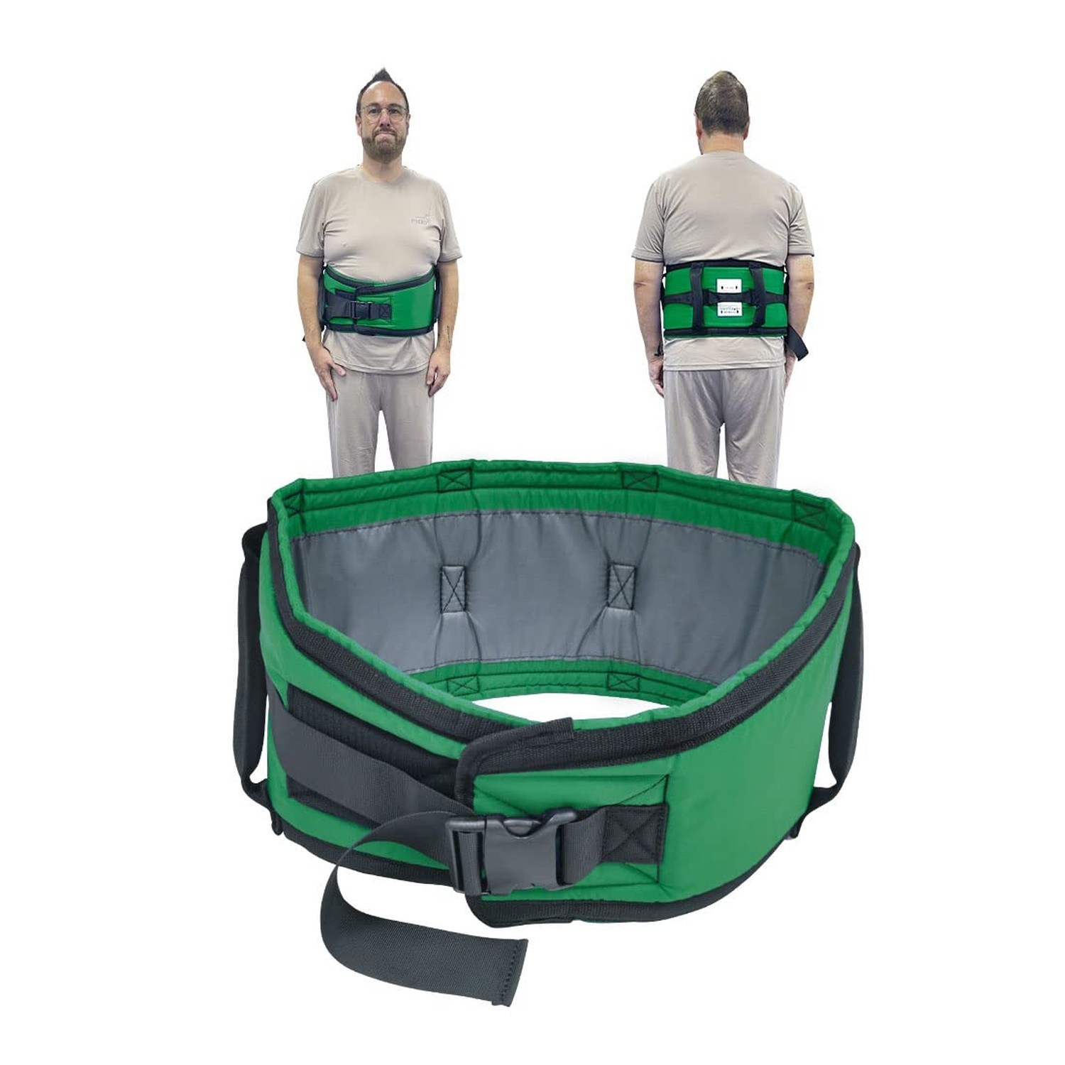 Gait Belt for Seniors Transfer Belt Quick Release Buckle, Padded Handles Lift...