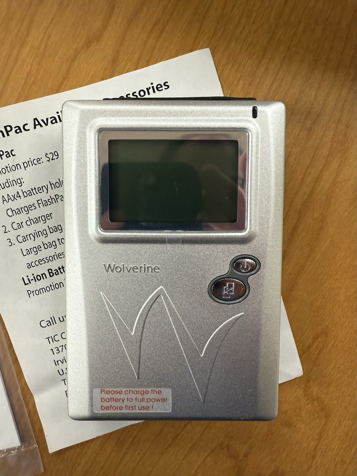 Wolverine Data 60GB FlashPac 7000 Series Portable Data Storage Opened