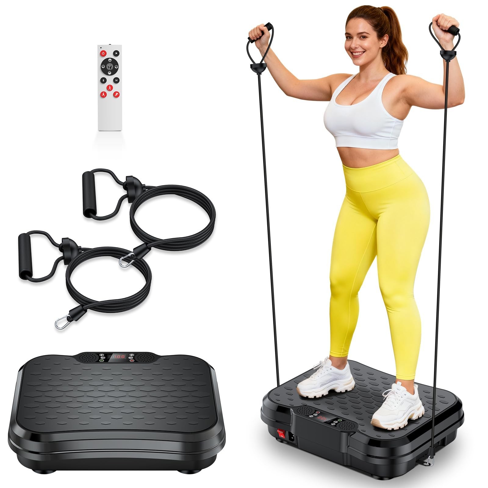 NXSCI Vibration Plate Exercise Machine,Vibrating Platform for Lymphatic Drain...