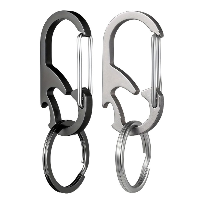 Practical Stainless Steel Keychain Bottle Opener Small Outdoor Tool for Men