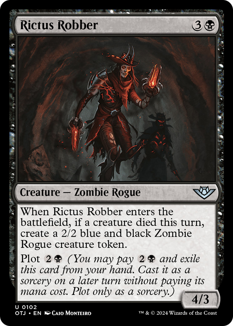 x4 Rictus Robber OTJ MTG 102 UNCOMMON M/NM 4x