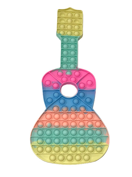 16.5" Large Guitar Push it Bubble Pop Fidget poppers Toy Sensory