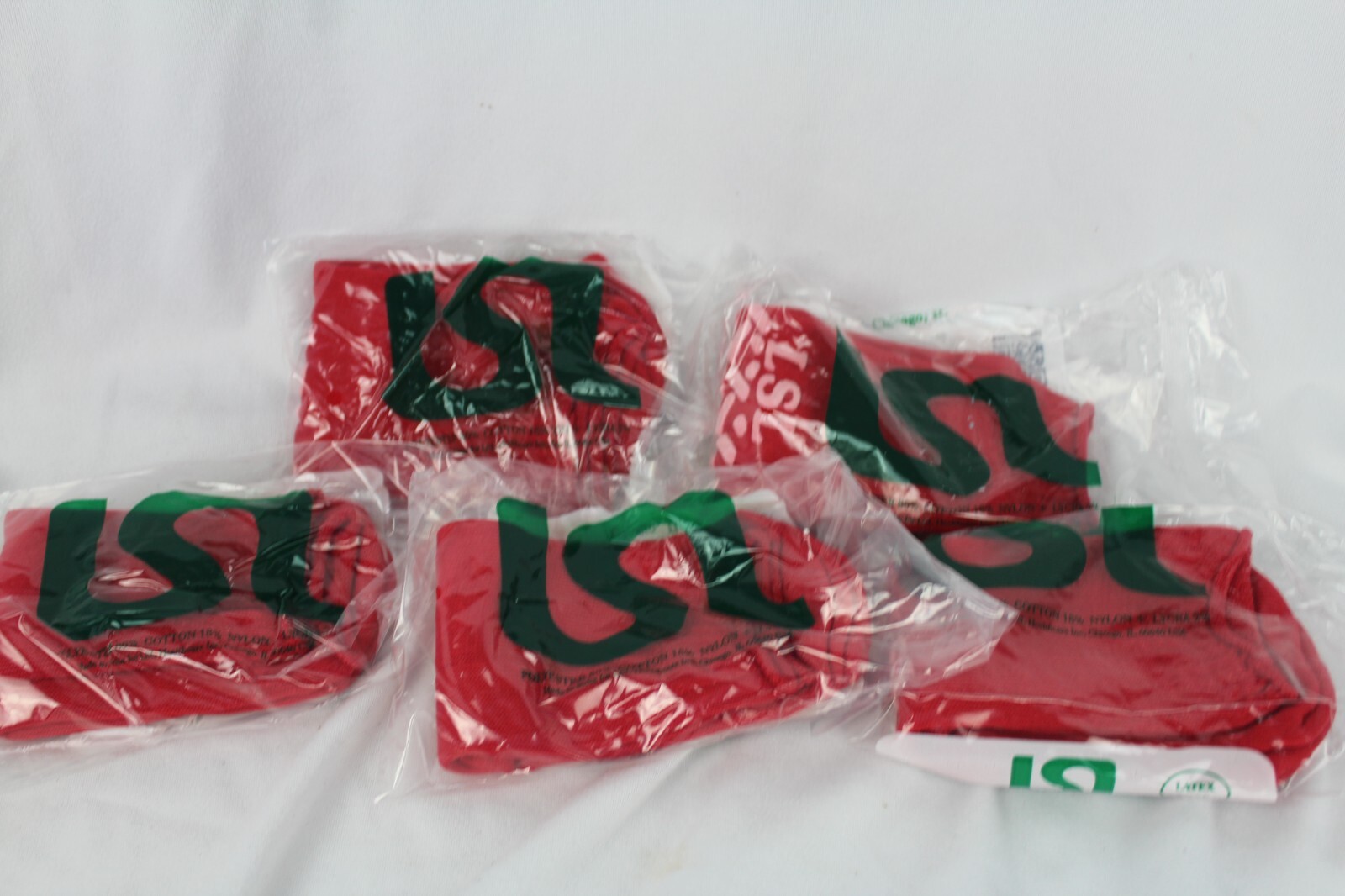 5 Pairs LSL Healthcare NON SKID Socks Red Double Tread Medium