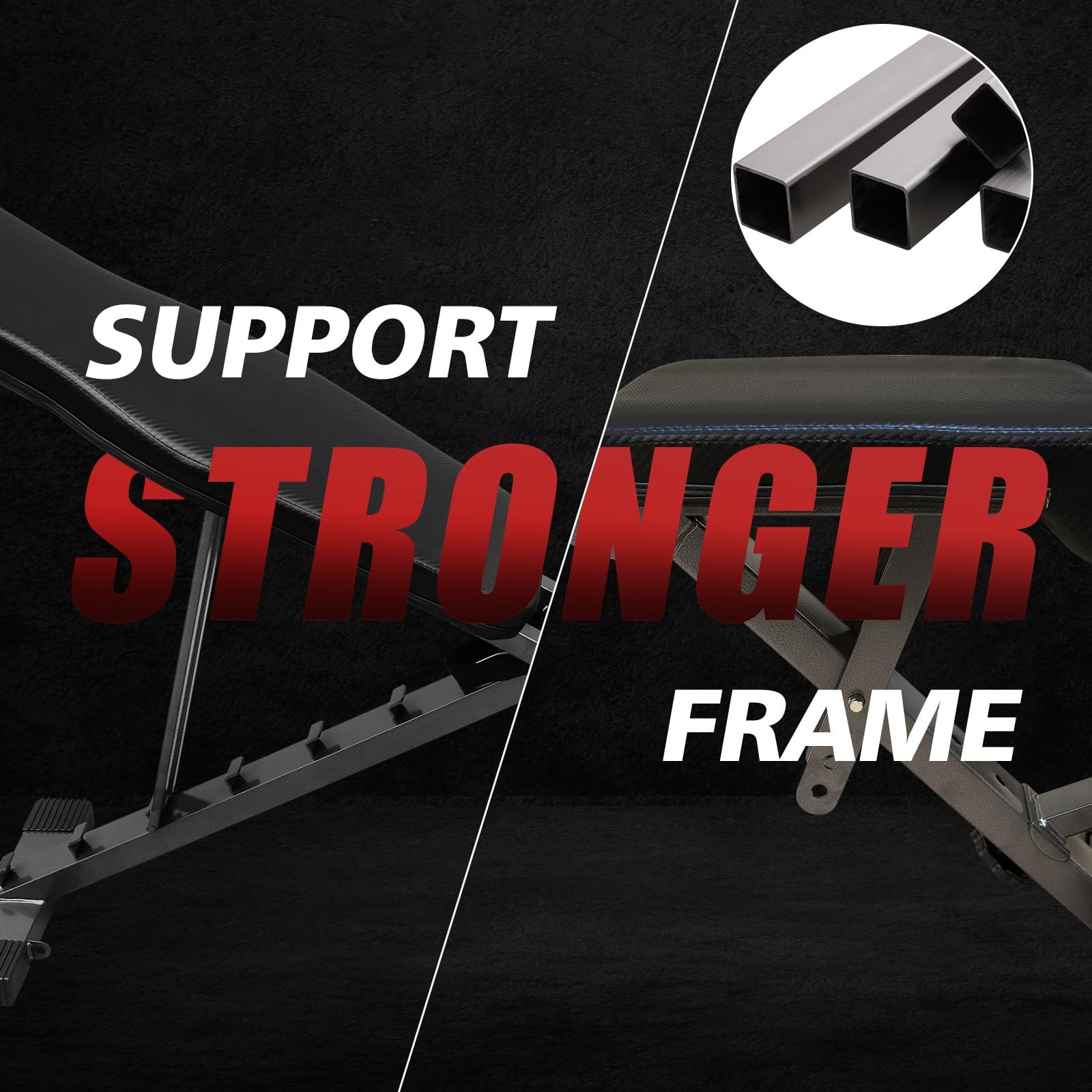 Adjustable & Foldable Weight Bench Press, Decline Bench for Dumbbell Exercise...