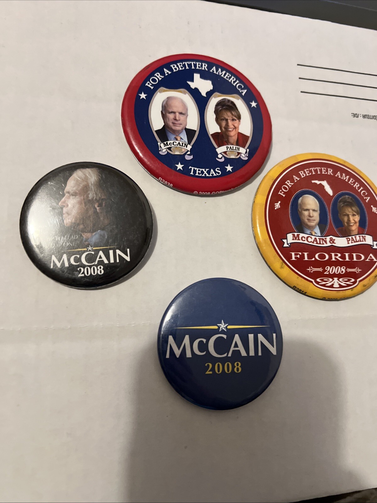 McCain 2008 pin lot