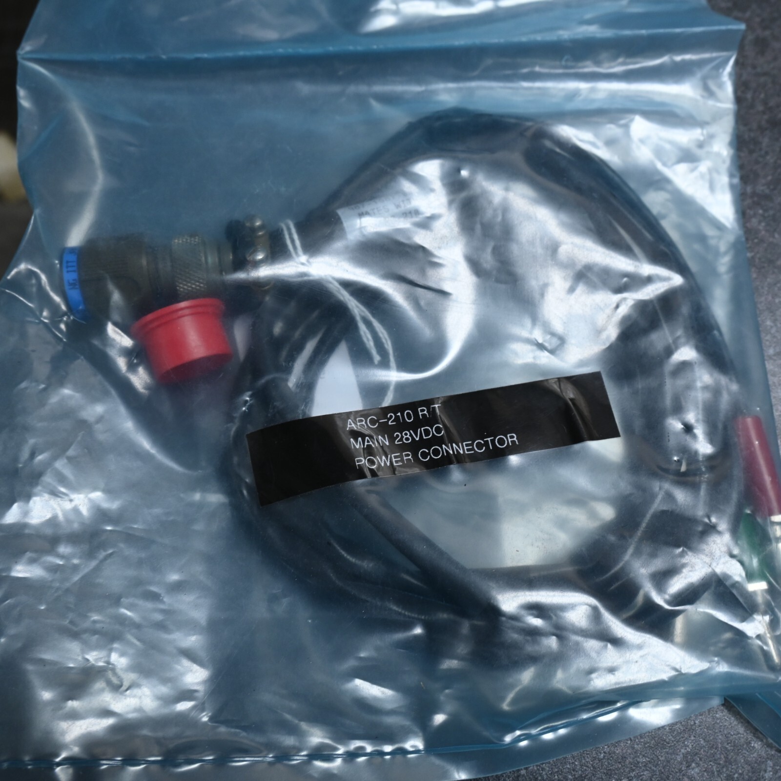 ARC-210 POWER CABLE/CONNECTOR   UNINSTALLED CONDITION  FREE SHIPPING