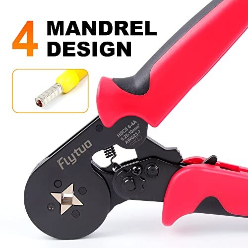 Ferrule Crimping Tool AWG23-7 Self-adjustable Ratchet Wire Ferrule Crimper HS...