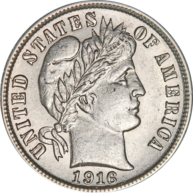 1916-S Barber Dime