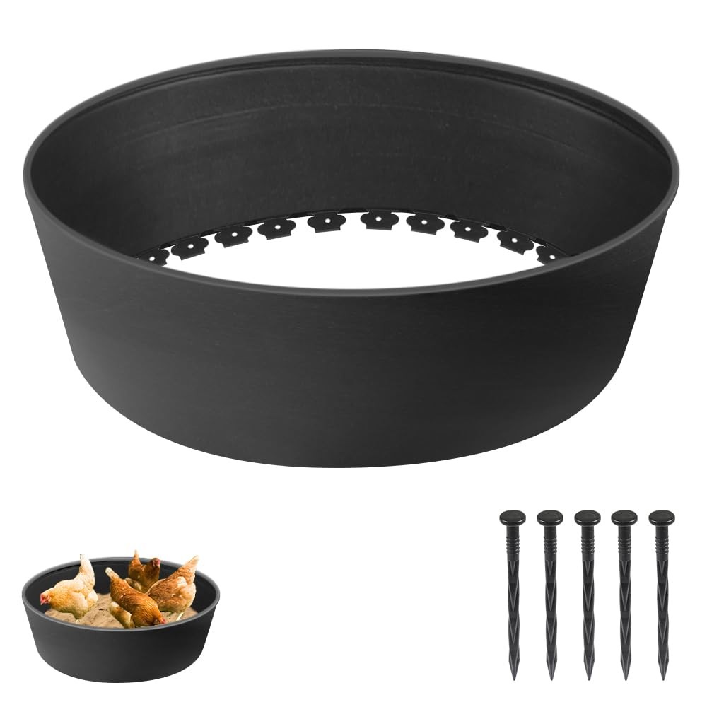 Adjustable Chicken Dust Bath Tub for Chickens, Ducks, Turkeys, Quails