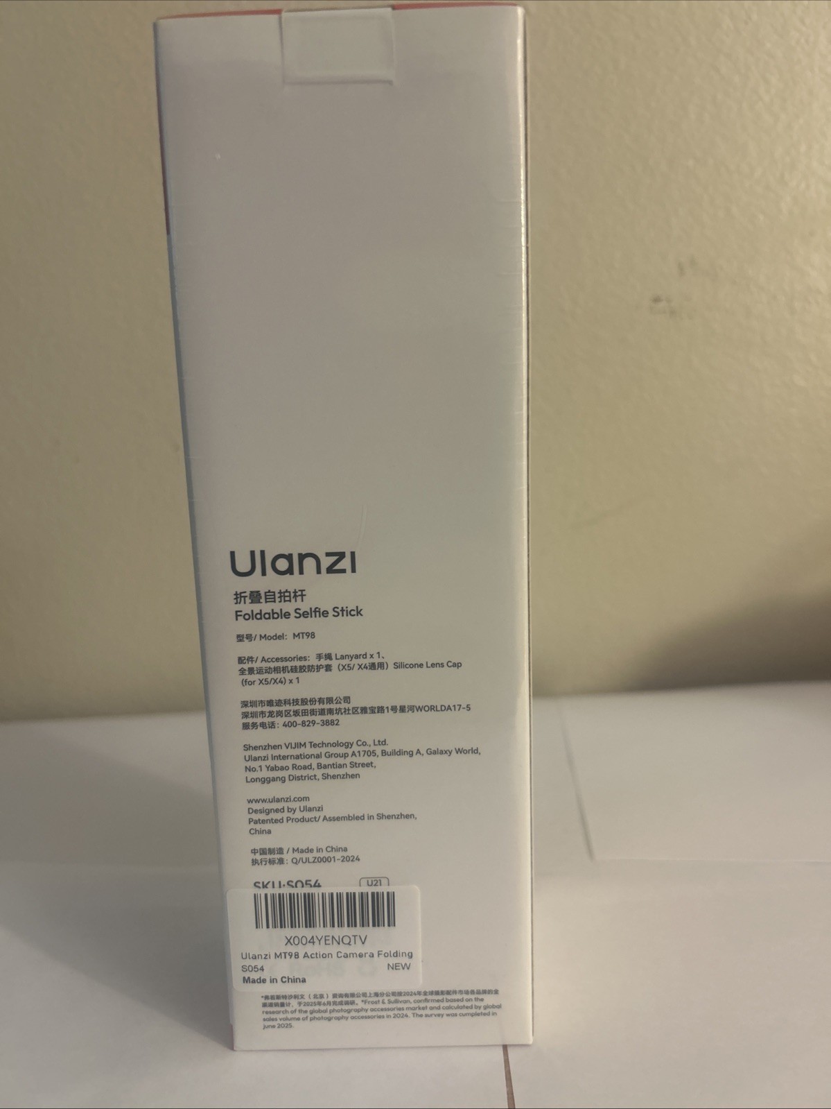 ULANZI MT98 2-in-1 Selfie Stick & Tripod for Action Camera, 1/4'' Mount