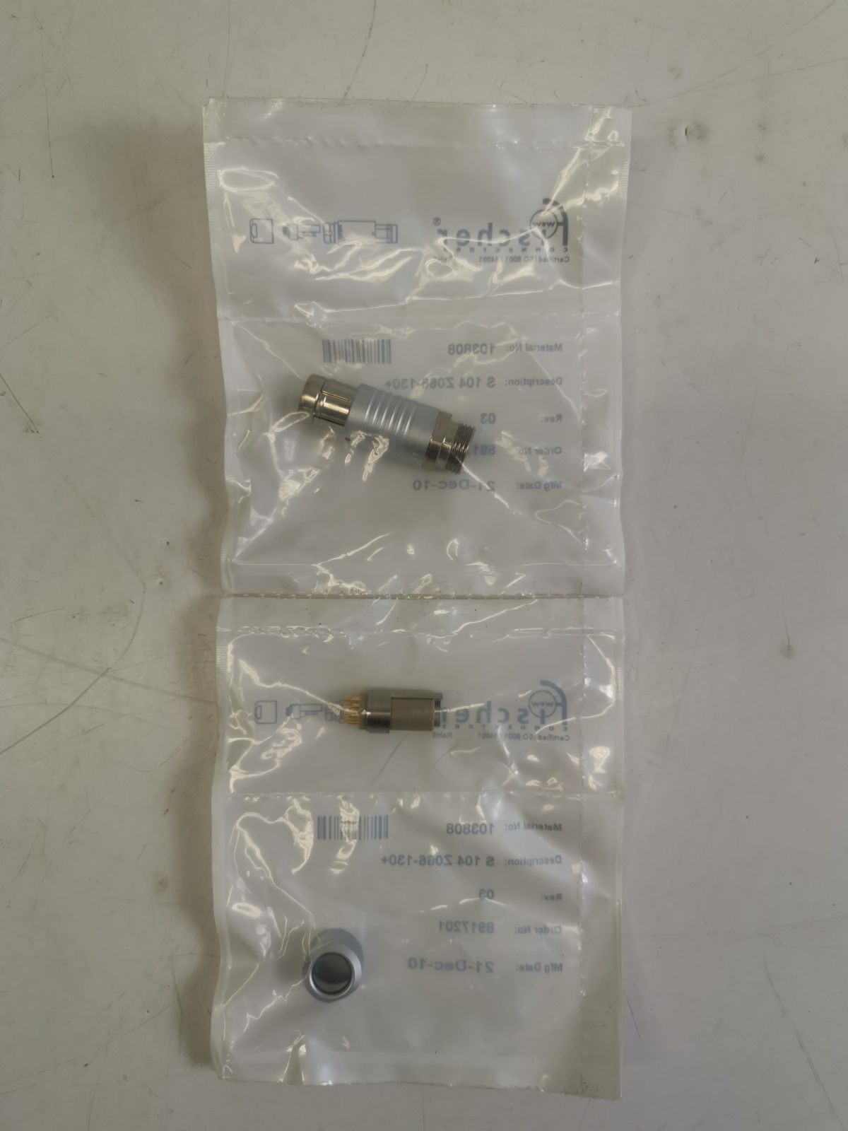 Fischer cable connector S104Z066-130 + 8-pin.
