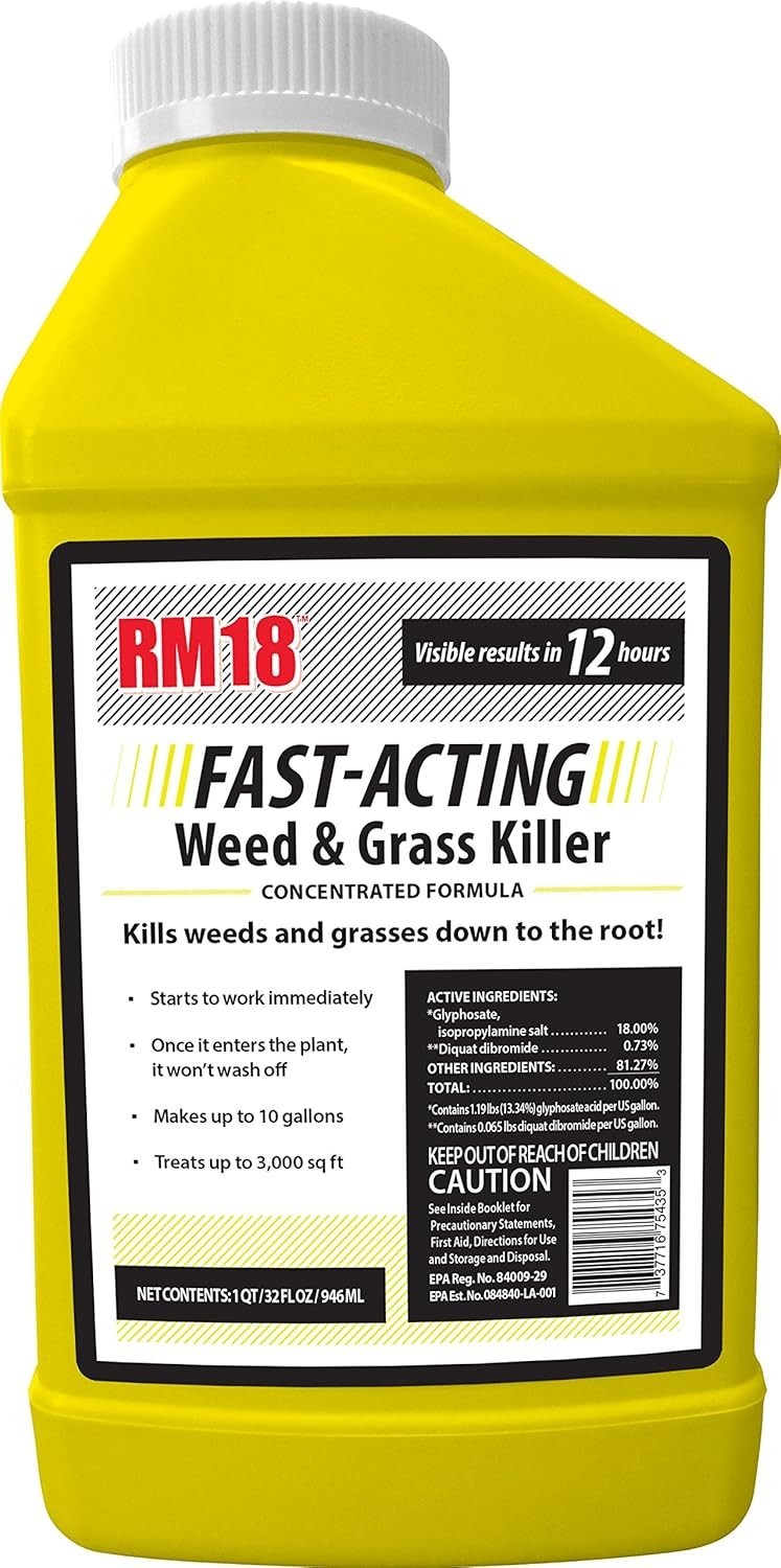 Fast-Acting Weed & Grass Killer Herbicide, 32-ounce Free Shipping