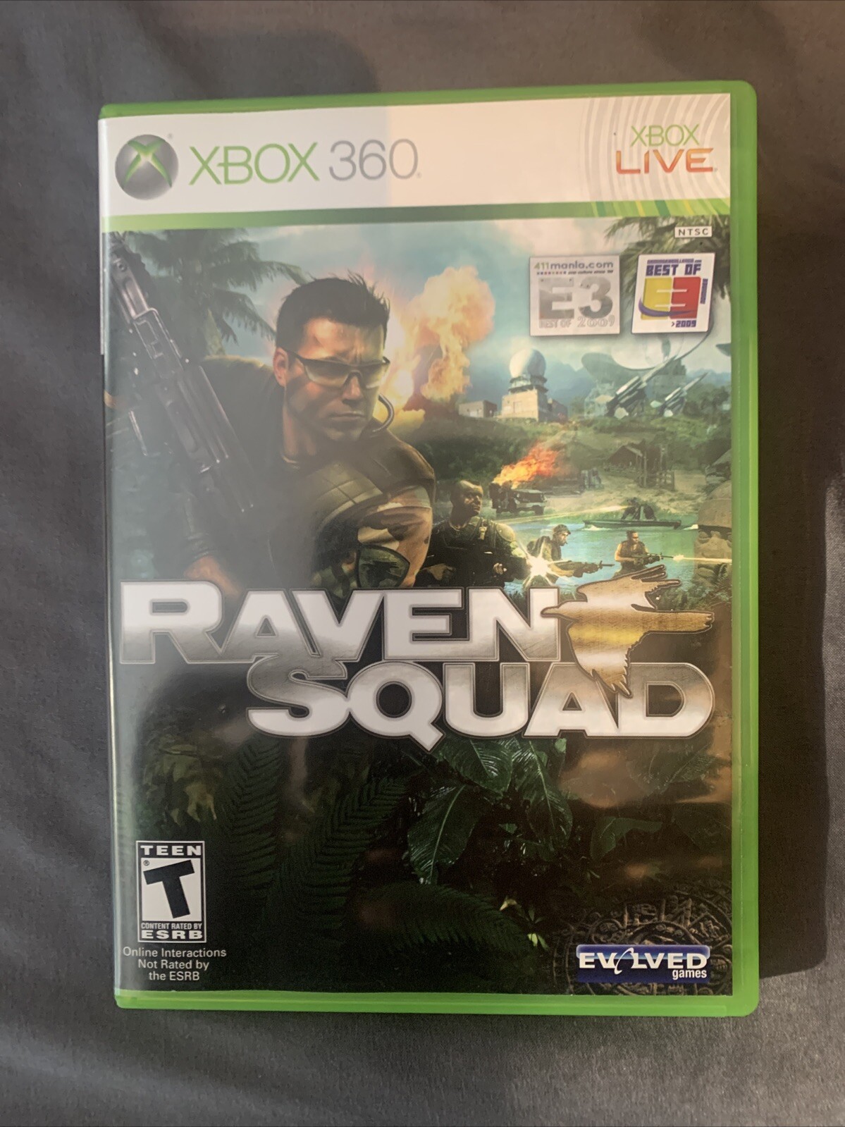Raven Squad (Microsoft Xbox 360, 2009) Case & Manual No Game Ships Fast