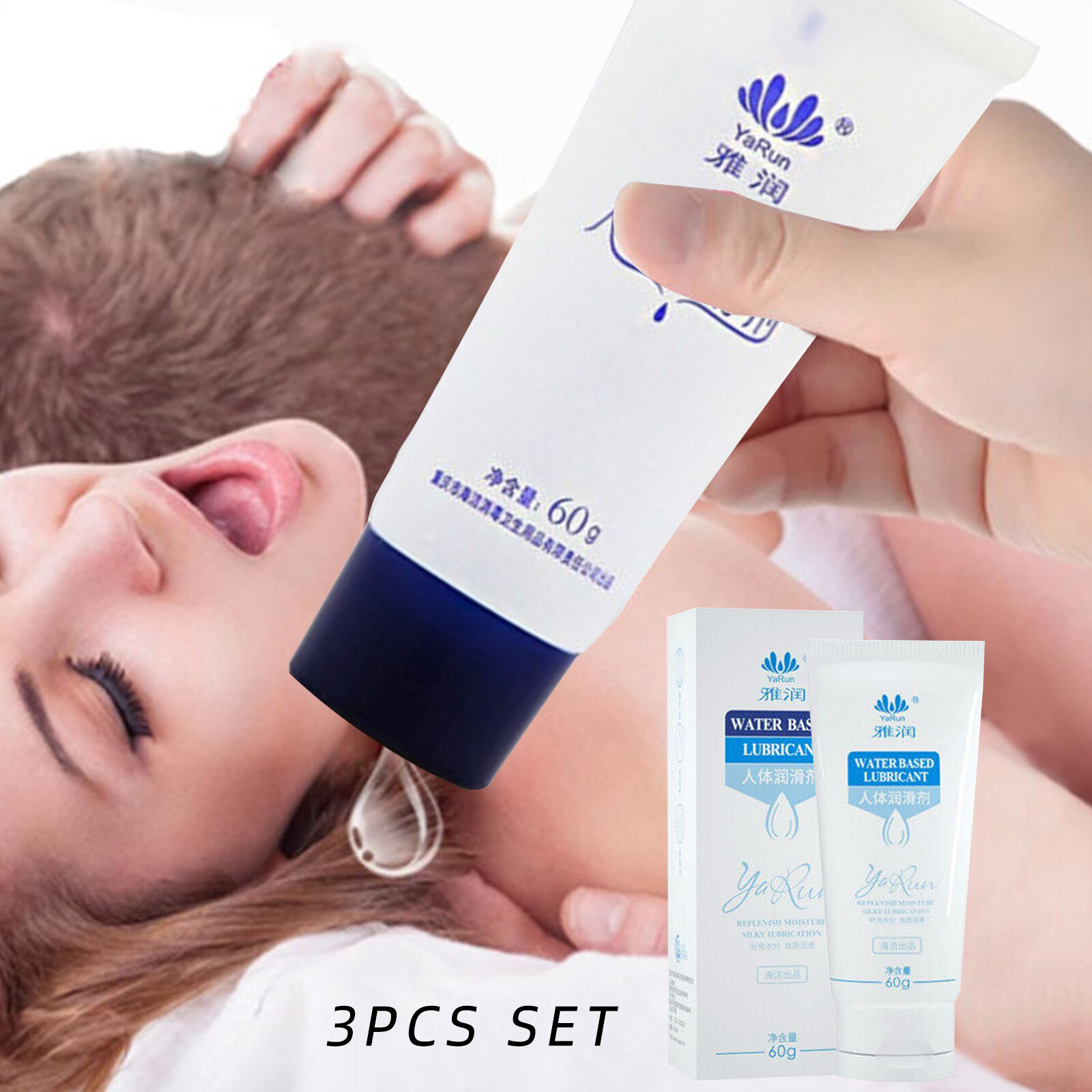 3PCS Lubricant Long Lasting Water Based Sex Lube-Lubricantes-Sexuales-Gel Couple