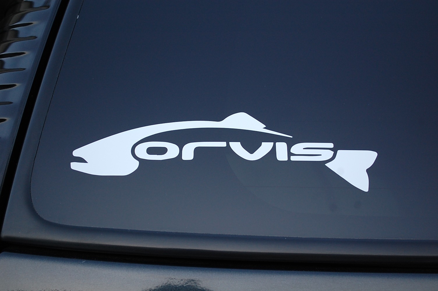 Fly Fishing Sticker Fish Orvis Vinyl Cut Out  Decal (V237) Choose Color & Size!