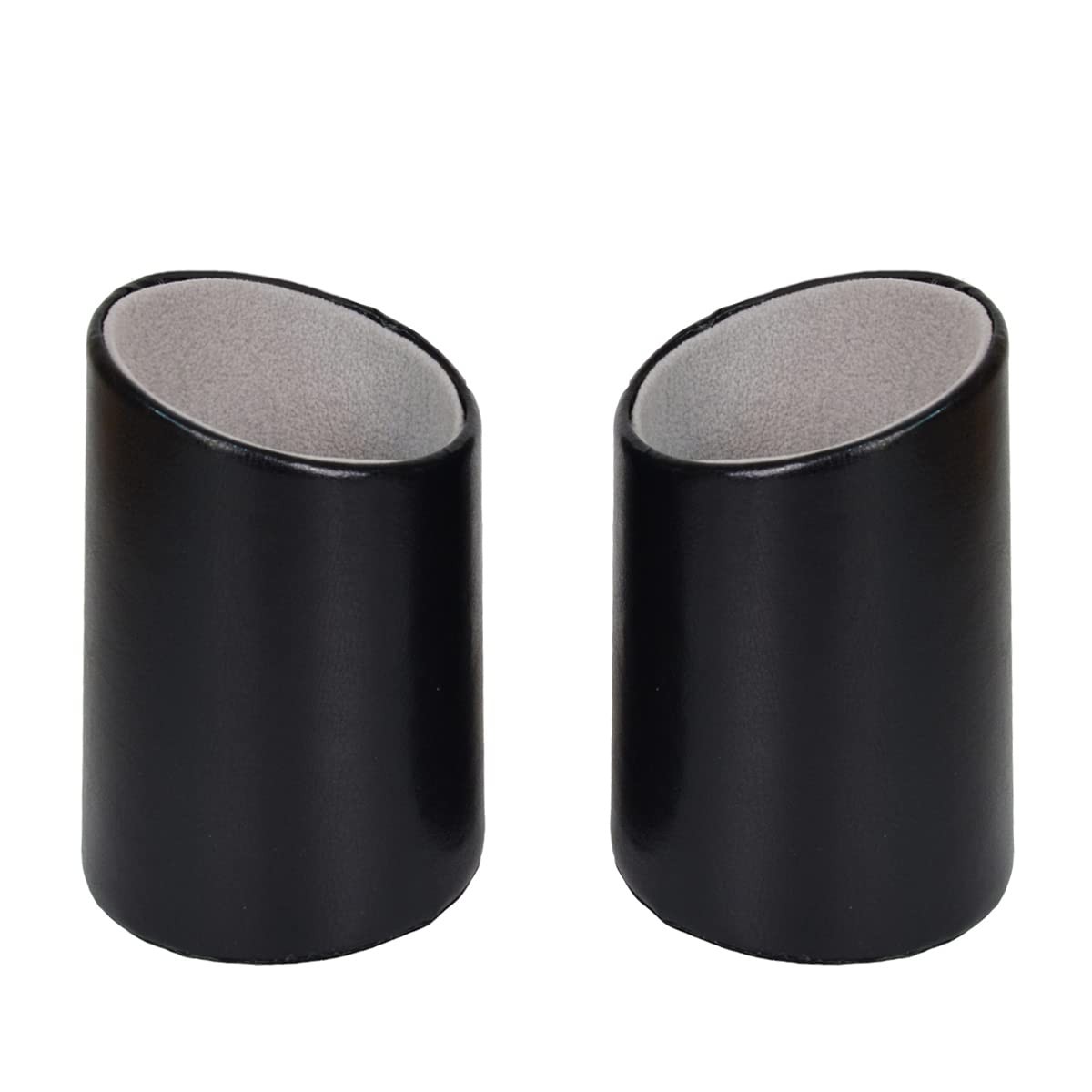 2 Pack Eyeglasses Holder PU Leather Glasses Stand Case Holder for Desks or Ni...