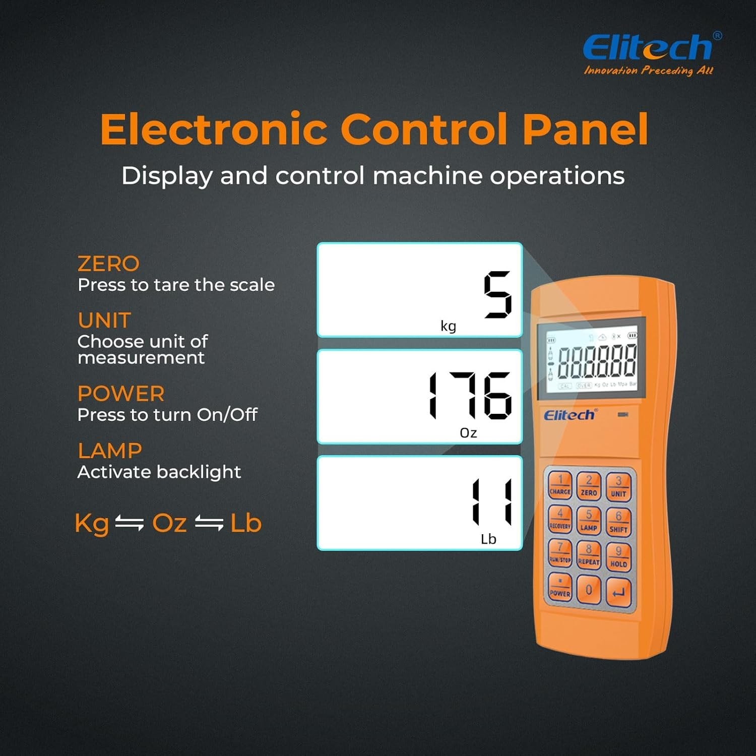 Electronic Refrigerant Charging Scale for HVAC – 220lbs with Safety Features
