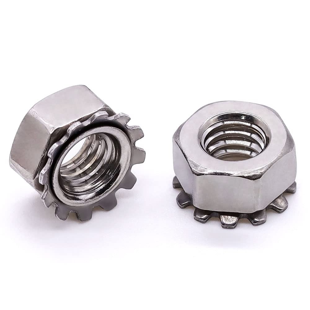 100 PCS M30.5mm KLock Nuts 304 Stainless Steel 188 Kep External Washers