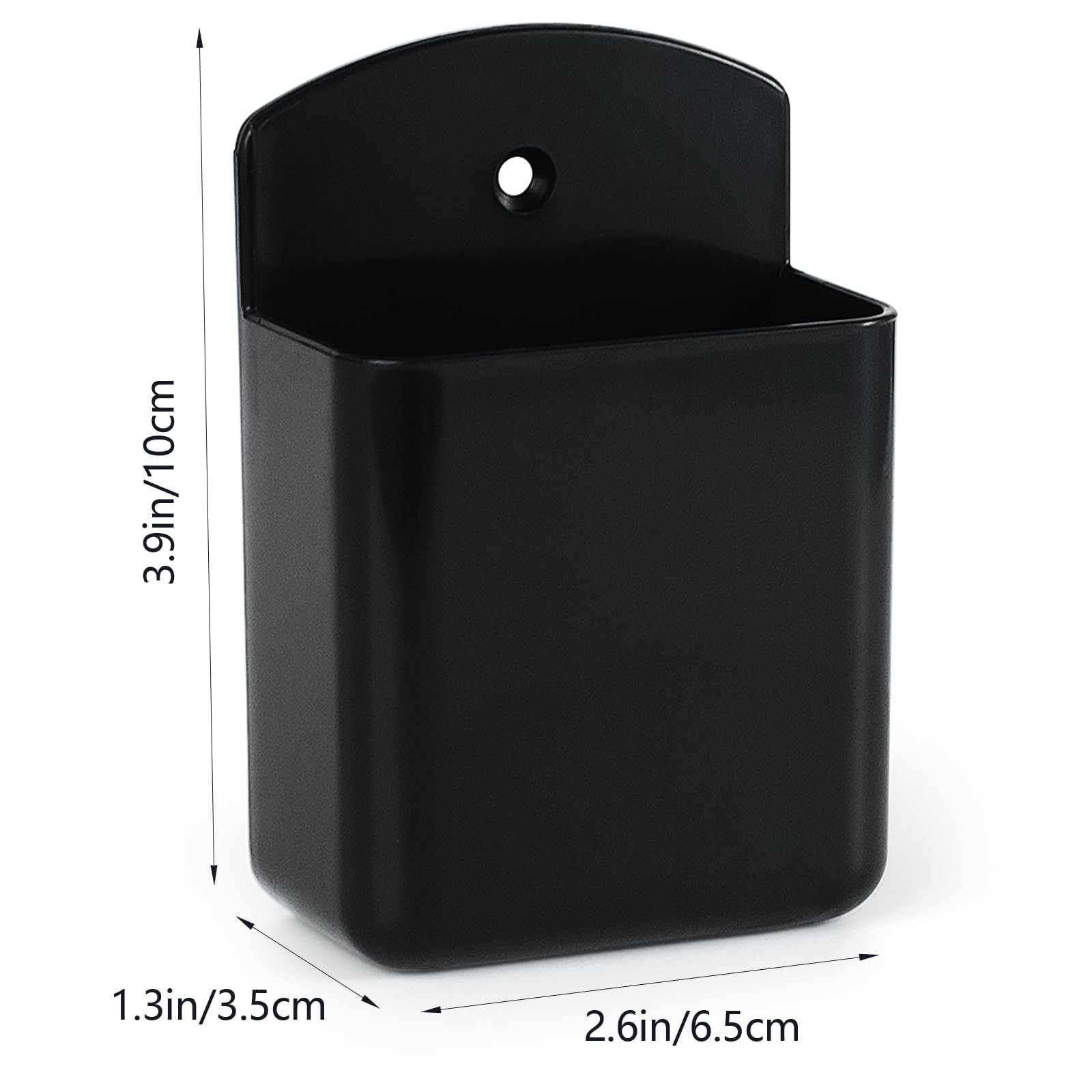 2 Pcs Remote Control Holder Wall Mount TV Controller Adhesive Storage Black